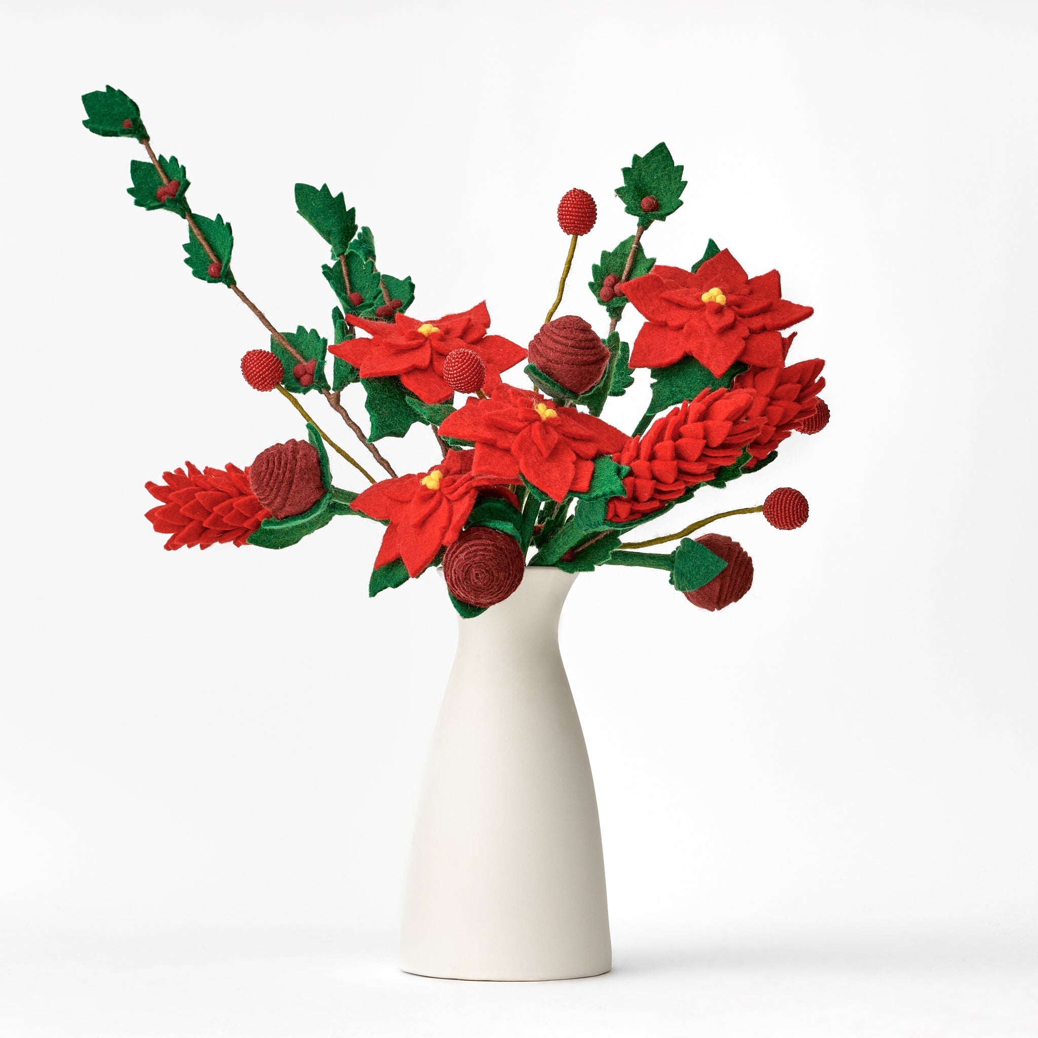 Felt Poinsettia Flower