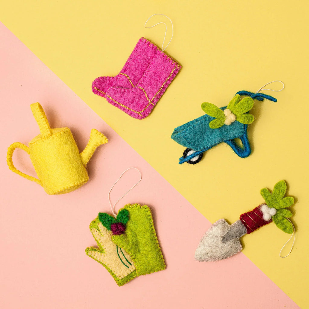 Felt Garden Ornaments