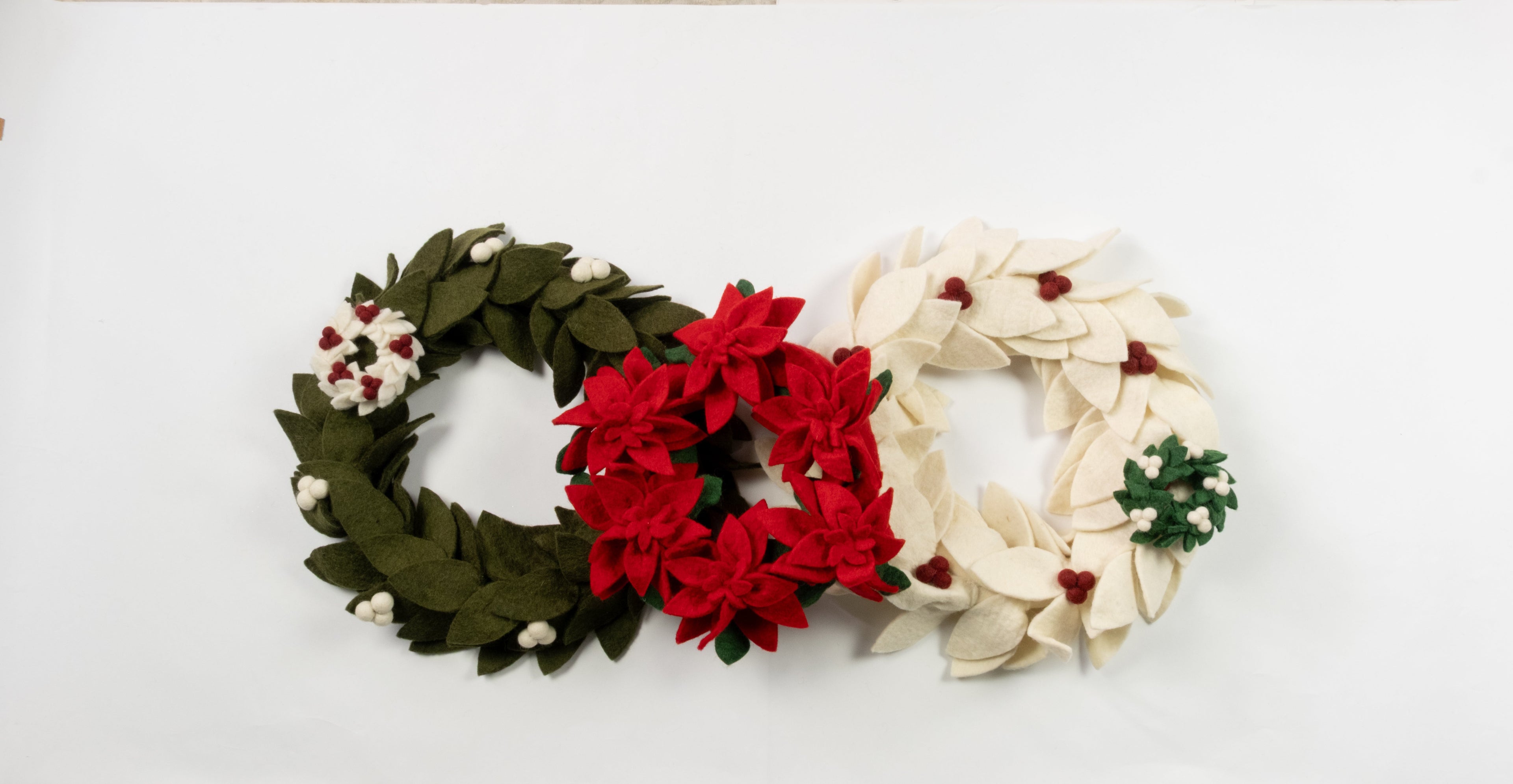 Felt Mini Wreath Ornament