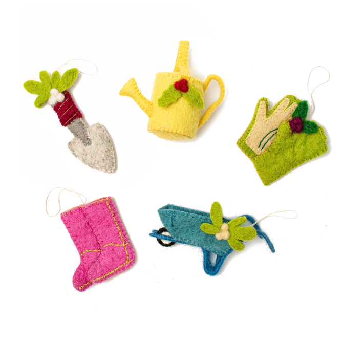 Felt Garden Ornaments
