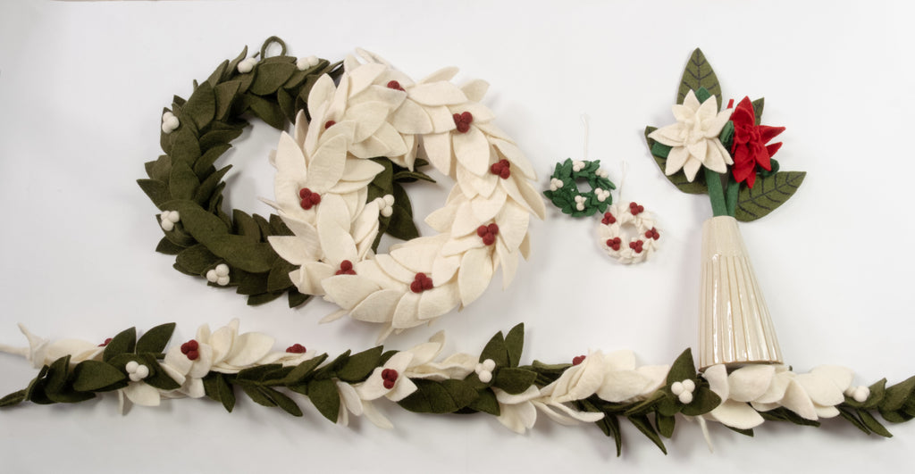Felt Mini Wreath Ornament