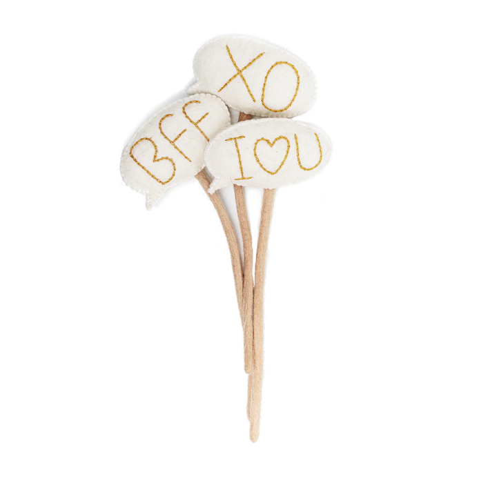 Felt Love Letter Stems