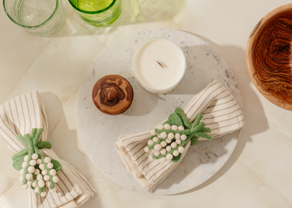 Baby's Breath Napkin Rings