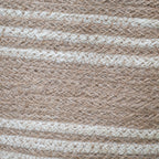 Medium Striped Jute Basket