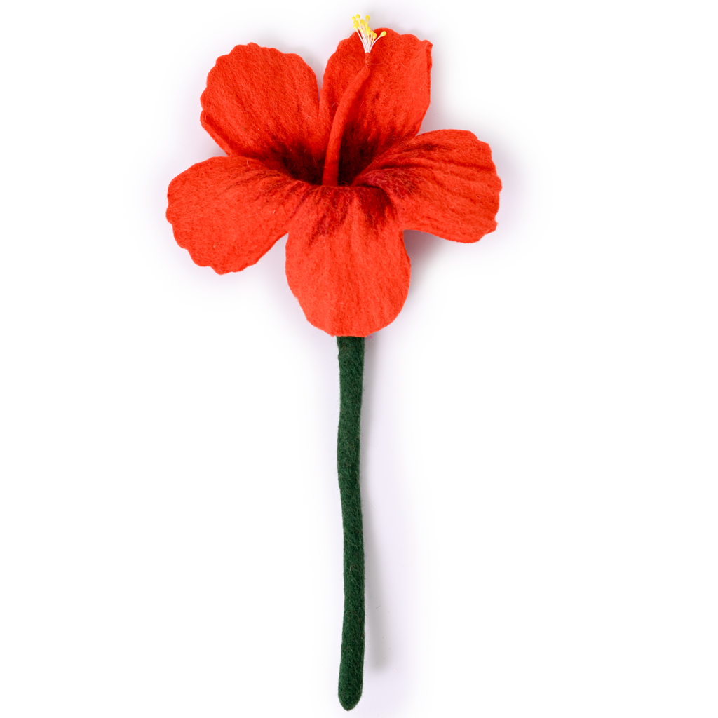 Felt Hibiscus Flower