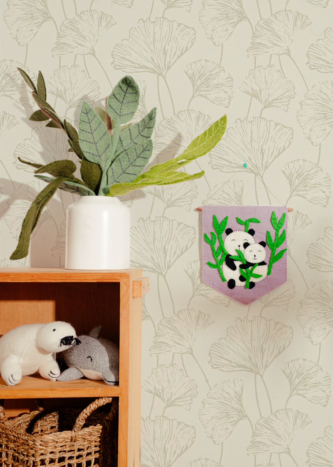 Felt Panda Banner