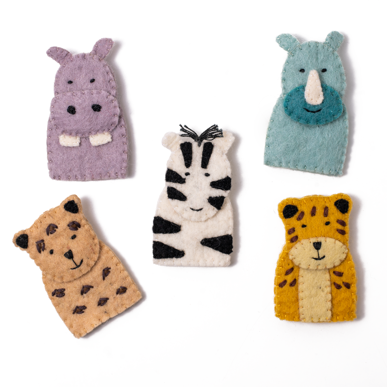 Felt Safari Finger Puppets