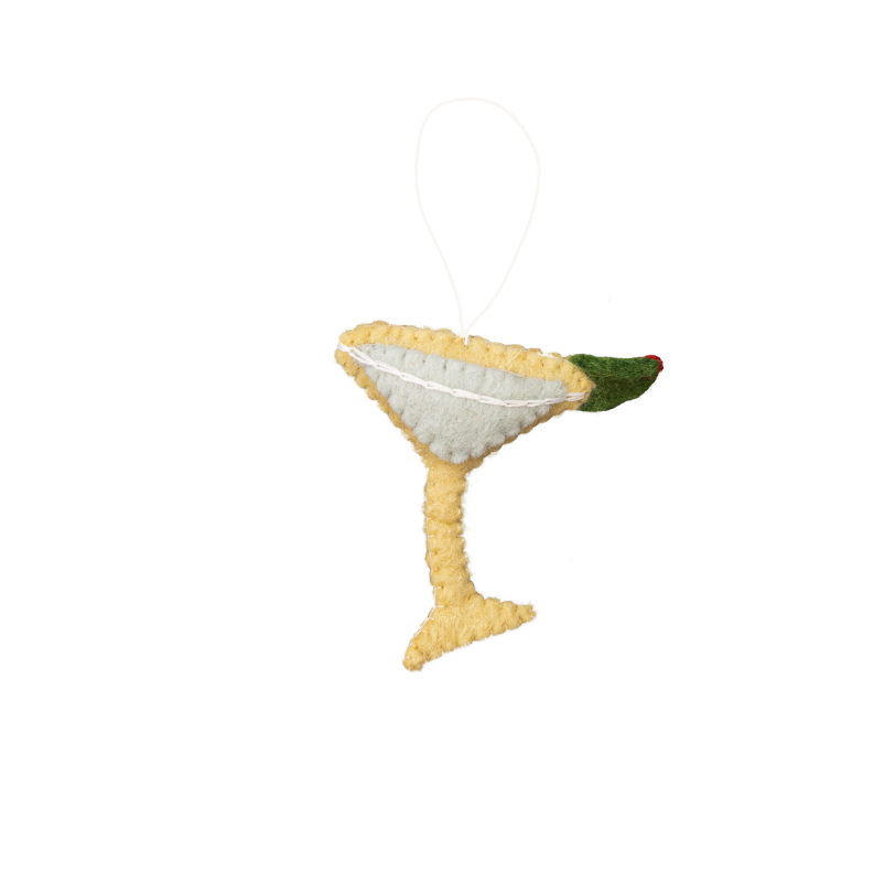 Felt Martini Ornament