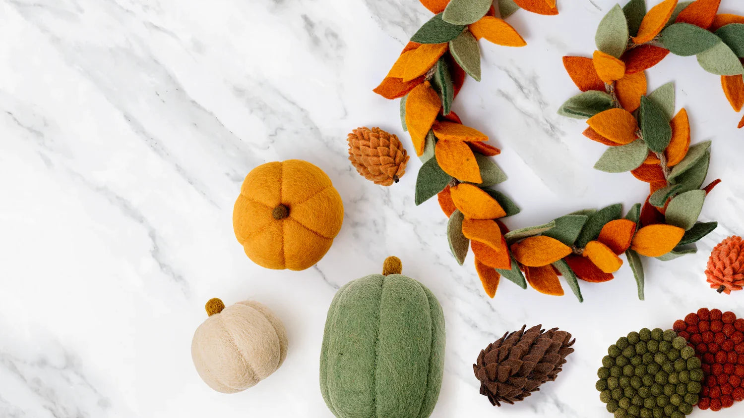 Felt Pinecones