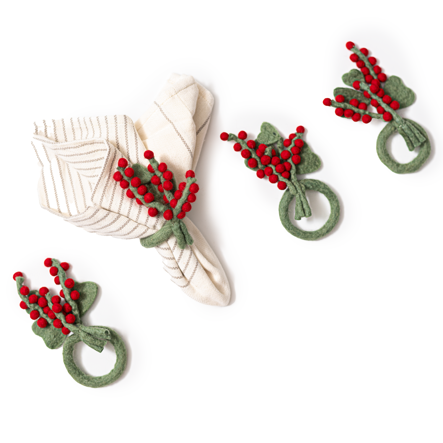 Baby's Breath Napkin Rings