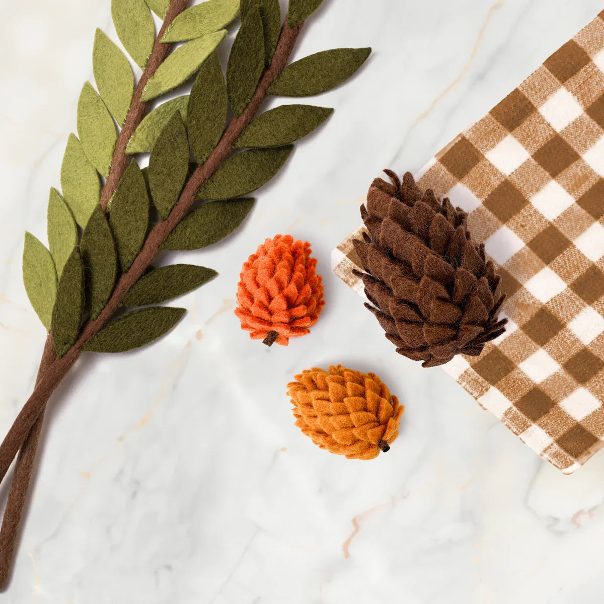 Felt Pinecones