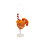 Felt Cocktail Ornaments