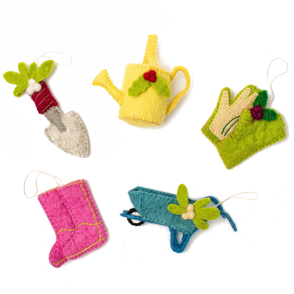Felt Garden Ornaments