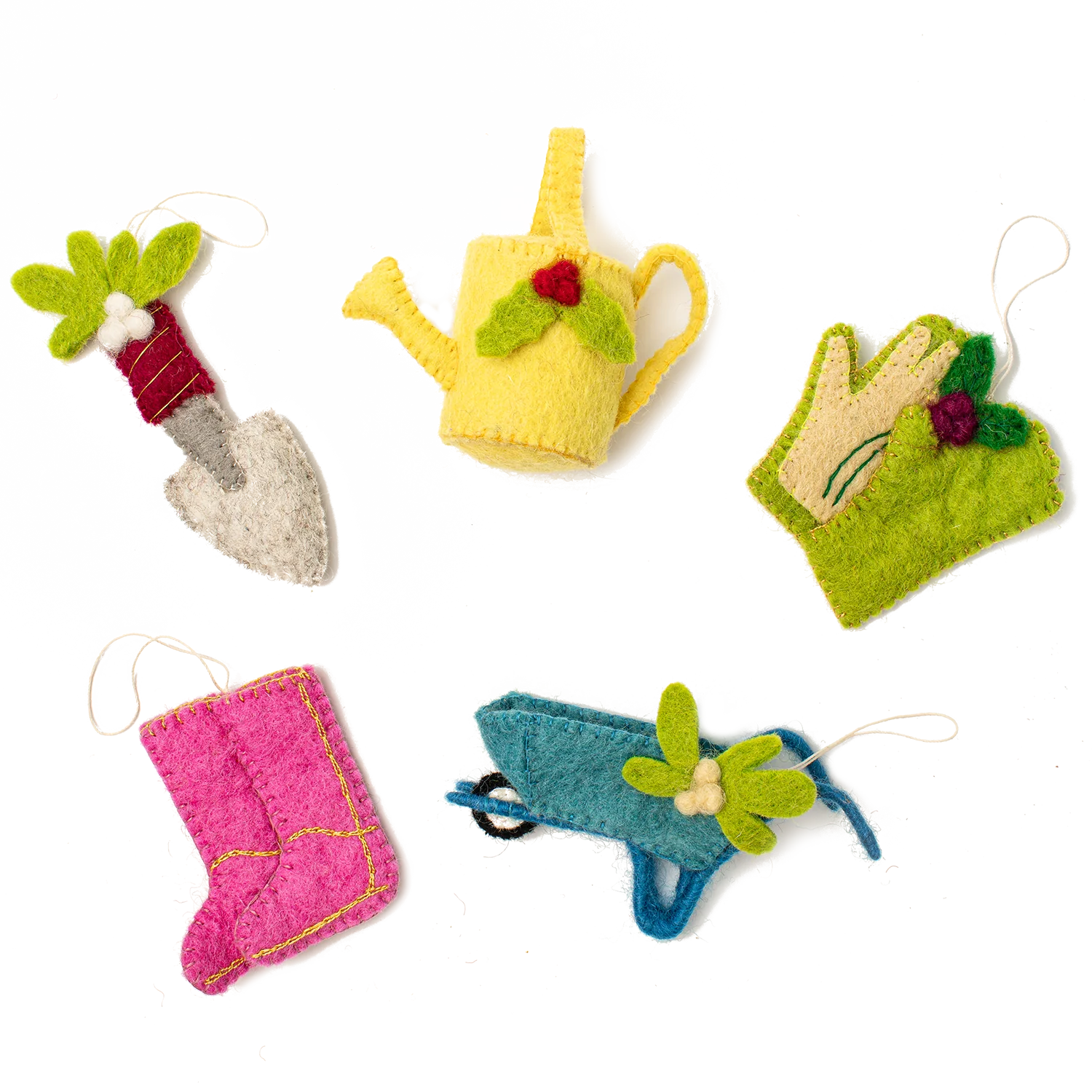Felt Garden Ornaments
