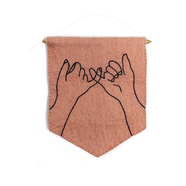 Felt Pinky Promise Banner