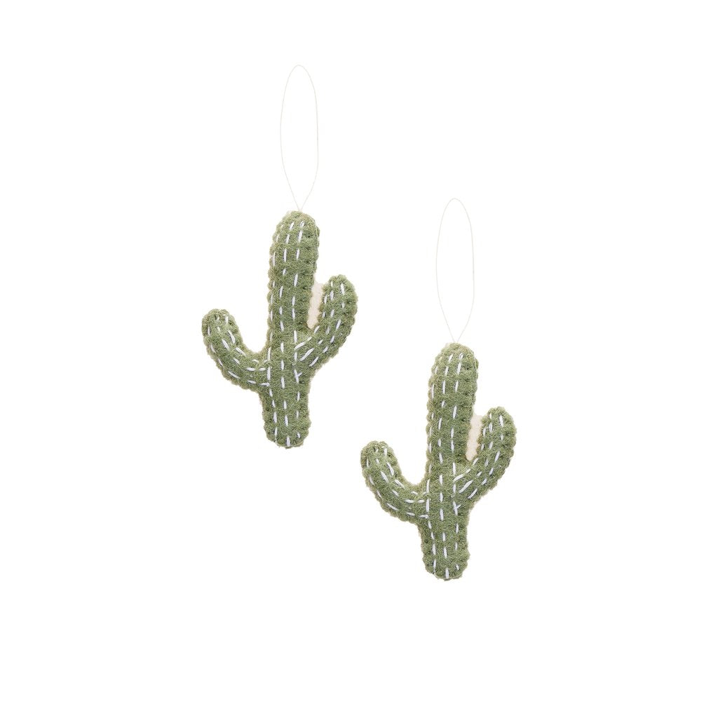Felt Cactus Ornaments