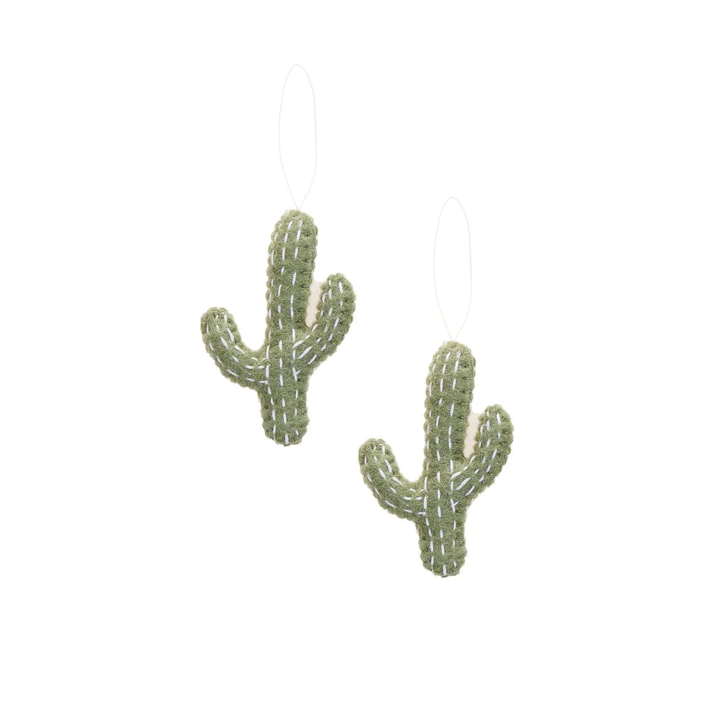Felt Cactus Ornaments