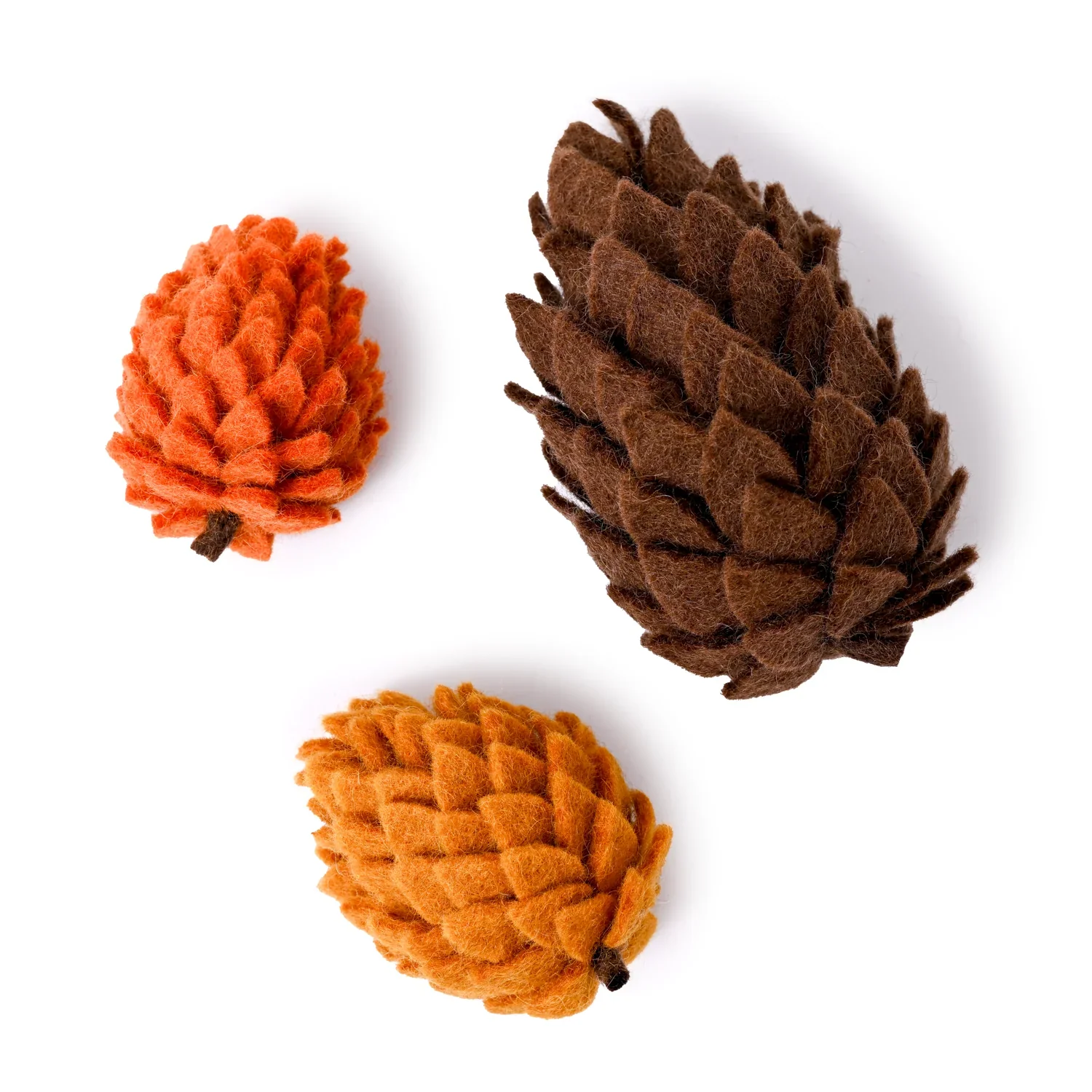 Felt Pinecones