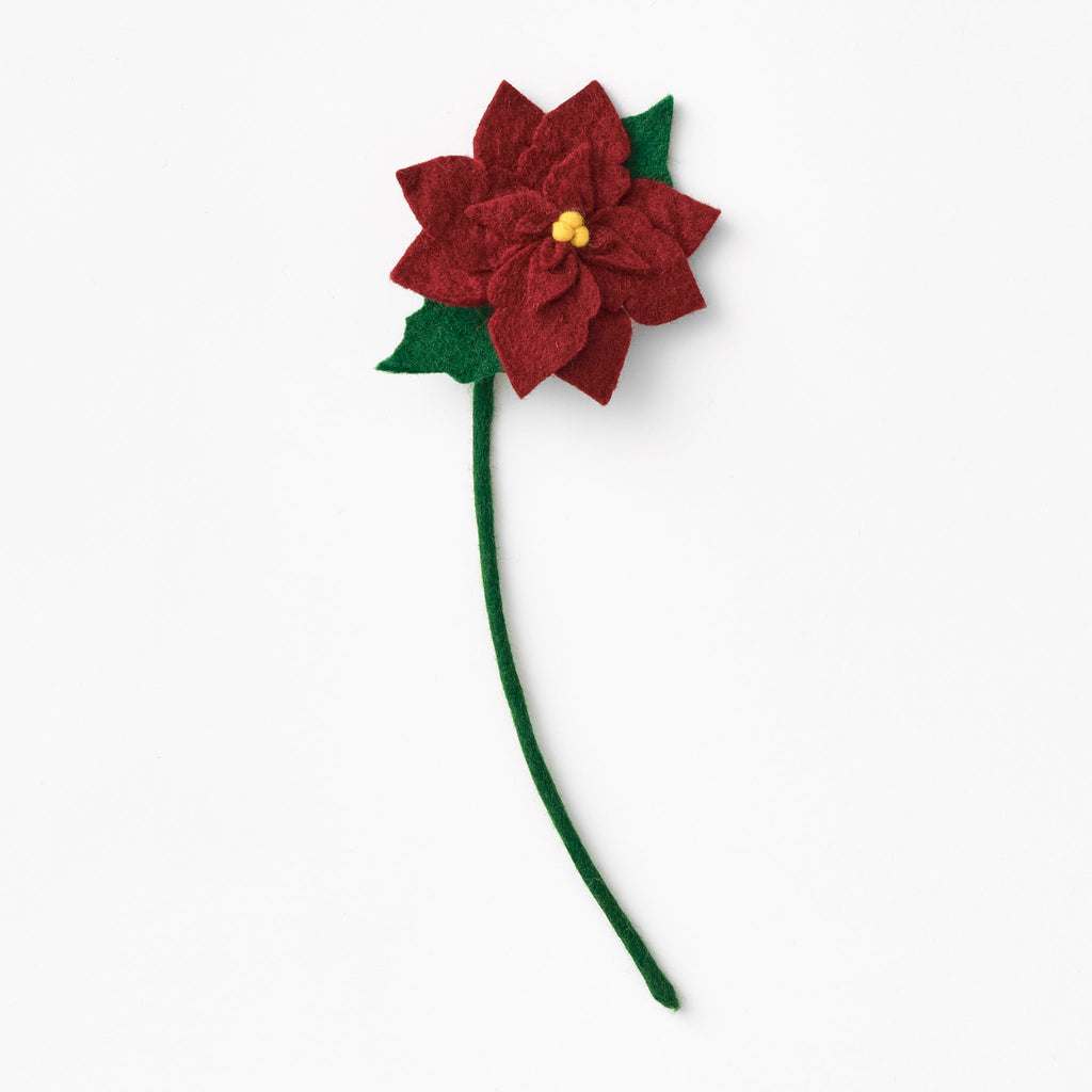 Felt Poinsettia Flower