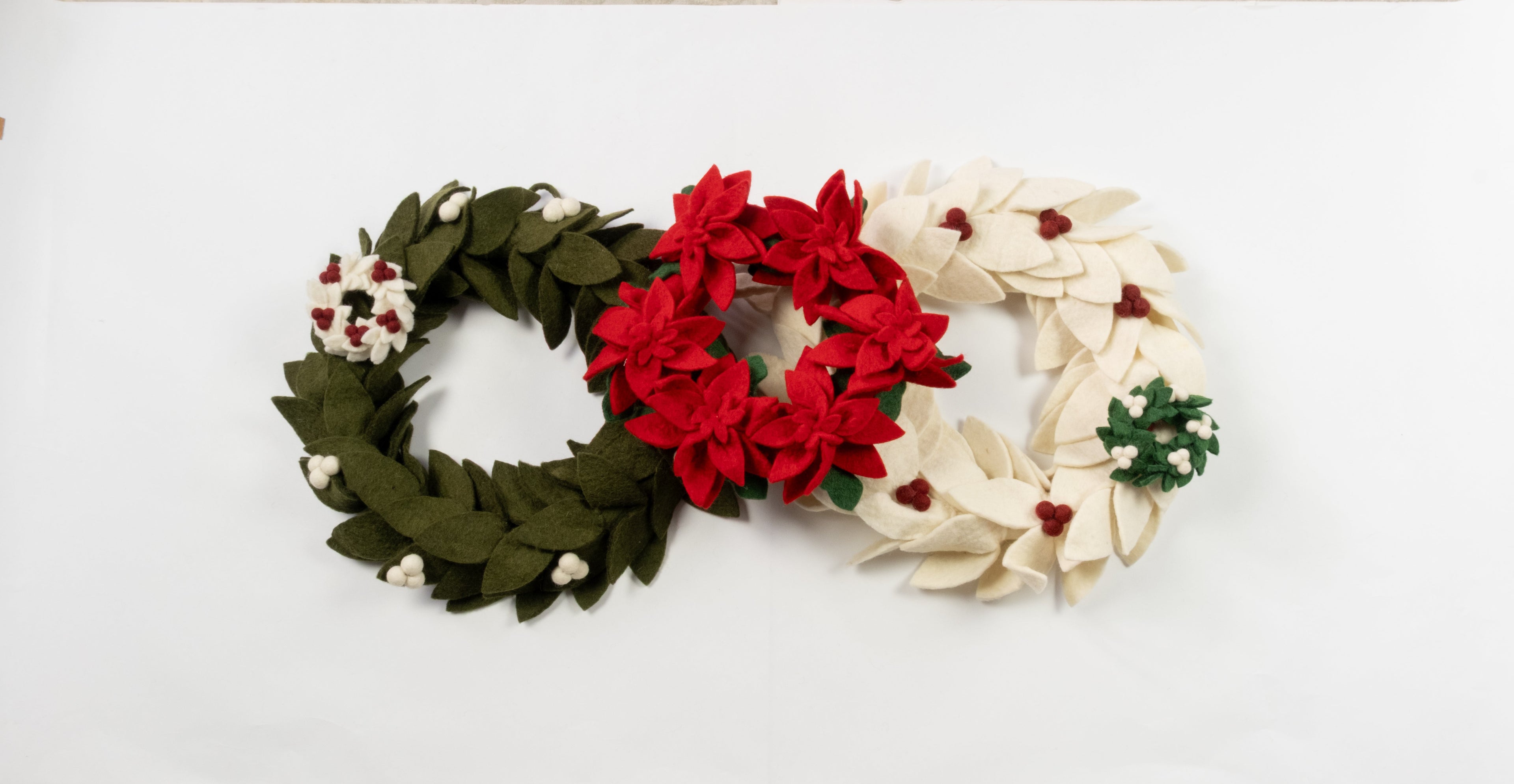 Felt Mini Wreath Ornament