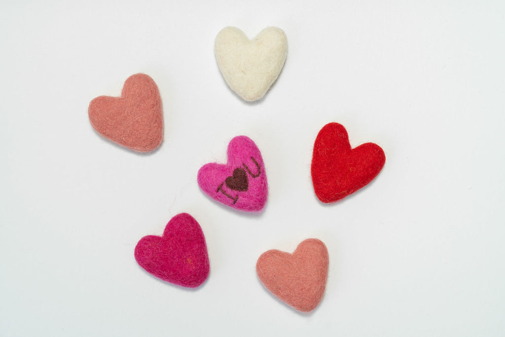 Felt Valentine Hearts