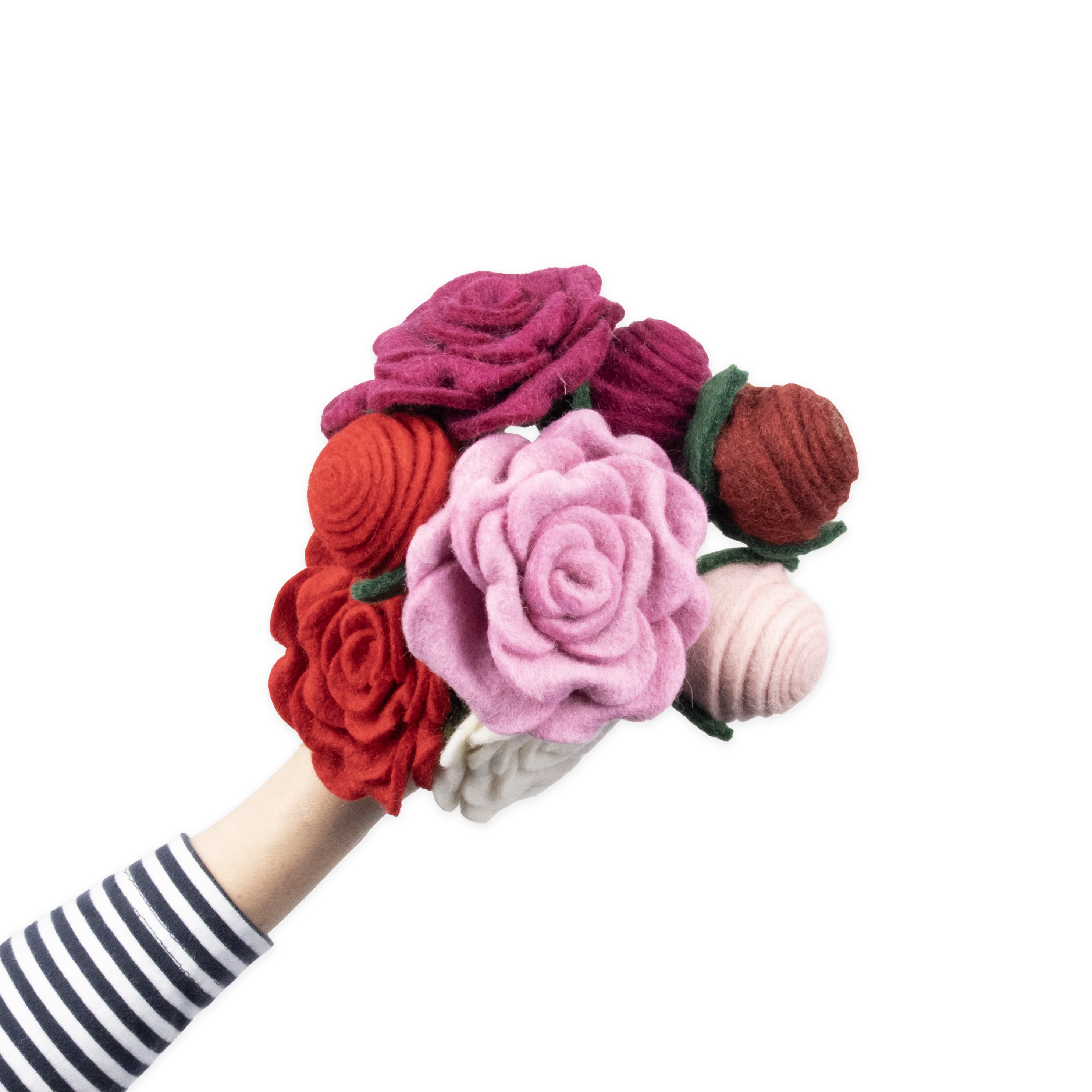 Felt Tea Roses