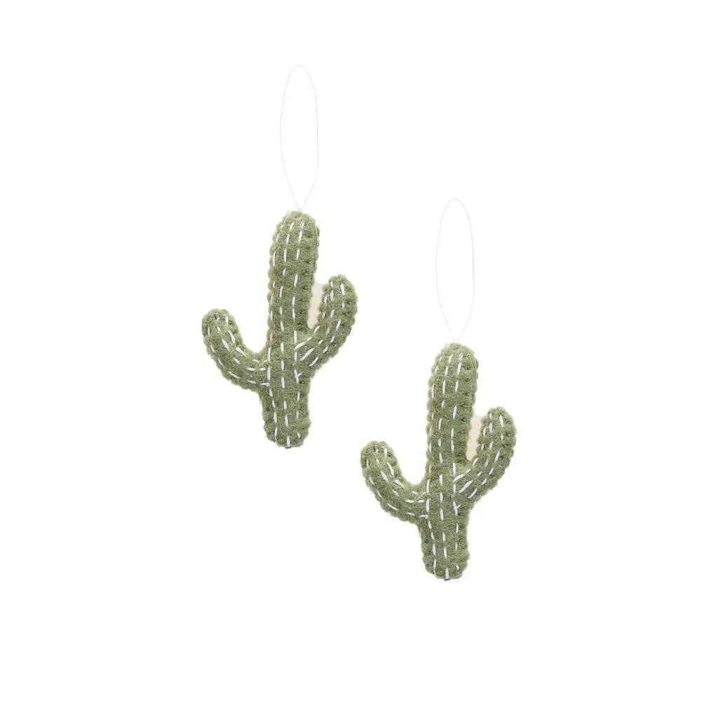 Felt Cactus Ornaments