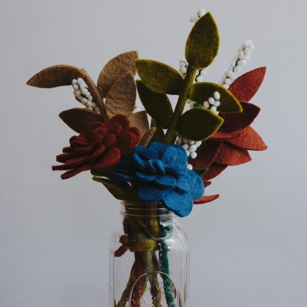 Felt Zinnia
